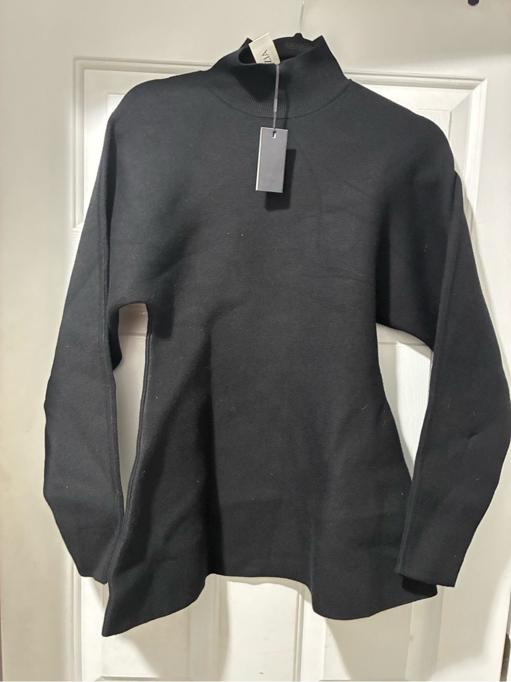 Aritzia Black Mock Neck Sweater